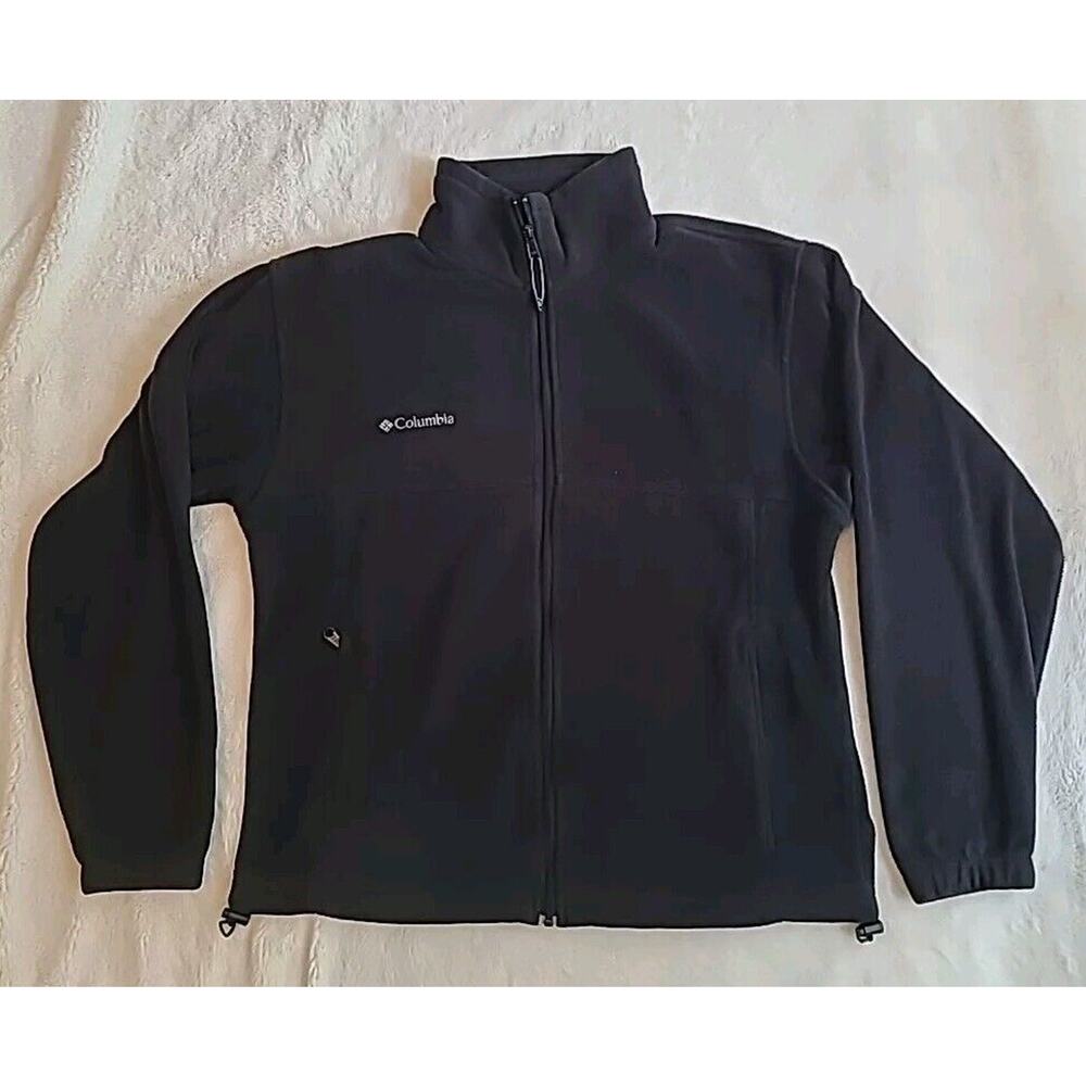 Columbia Sportswear Company Men’s Fleece Jacket Zipper Front Black Size Medium